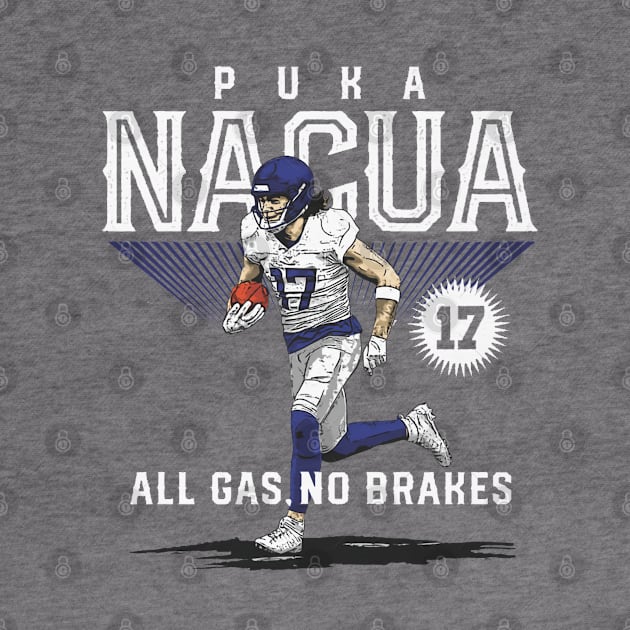 Puka Nacua Los Angeles R All Gas No Brakes by ClarityMacaws